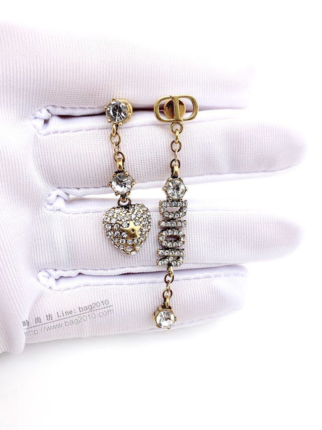 Dior飾品 迪奧經典熱銷款925銀針愛心珍珠耳釘耳環  zgd1464